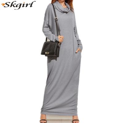 China Abaya Dress China Factory Cowl Neck Drop Shoulder Abaya Dresses For Muslims for sale