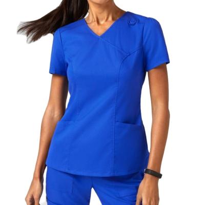 China Anti-Wrinkle OEM Service Customized Scrubs Uniforms For Women Cheap Doctor Scrubs Top for sale