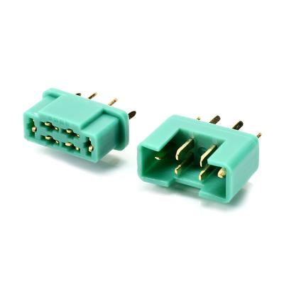 China Motor 24K Goldplated 6 Pin 40A Multiplexer Male Female Connectors Plug Gold Plated RC Field Accessories Parts Aeromodelling for sale