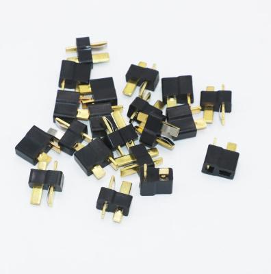 China Vehicles & Remote Control Toys Black Small T Plug Connectors Male/Female For Deans For RC Lipo Battery Helicopter for sale