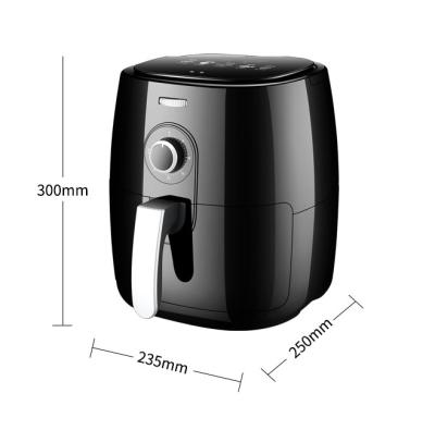 China Hotel OOTD 1.5L 2.6 3.2L 5.2 5.5L 7L Air Fryer Oven With Heating Element /Deep Fryer Without Oil for sale