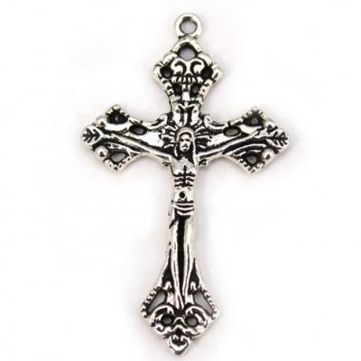 China Zinc Alloy Men's Cross Pendant Necklace Jesus Religious Unisex Jewelry Accessories Jewelry for sale