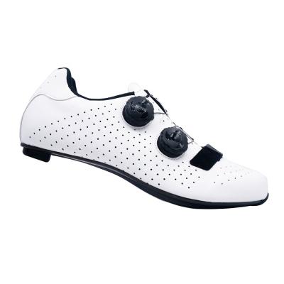 China level 12.6 hardness road reflective bike shoes carbon fiber sole ultralight white cycling shoes ZERAY E11502 for sale