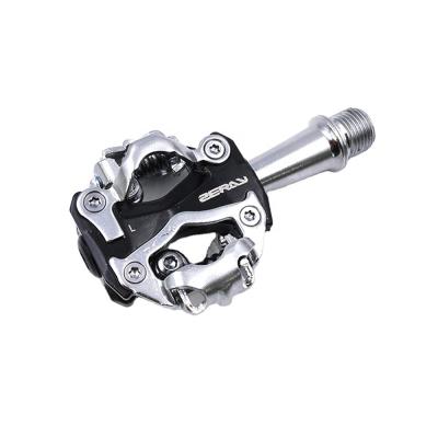 China Self-lubricating gear mountain bike pedals aluminum self-locking pedal clip mtb bearing double SPD bicycle pedals ZERAY ZP-108S for sale