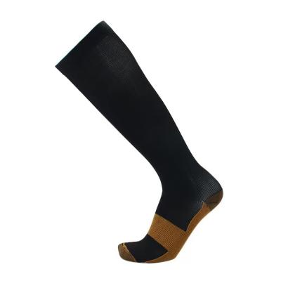 China 2021 Breathable Copper Fiber Knee Sock Outdoor Sports Tube Compression Women Women Long Socks for sale