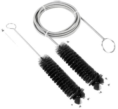 China Wholesale Stainless Street KITCHEN Sewer Fridge Soft Nylon Black Tube Viable Most Type Long Pipe Cleaner Brush for sale