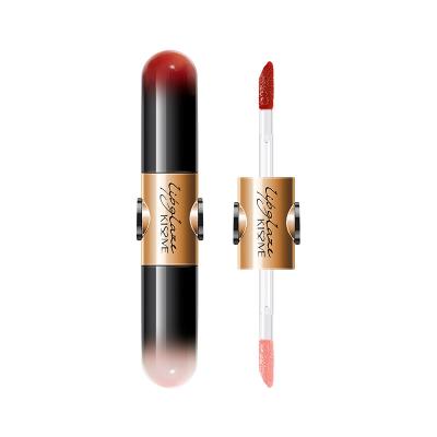 China Waterproof Double Head Moisturizing Rotary Lip Milk Velvet Matte Lip Gloss Volume for sale