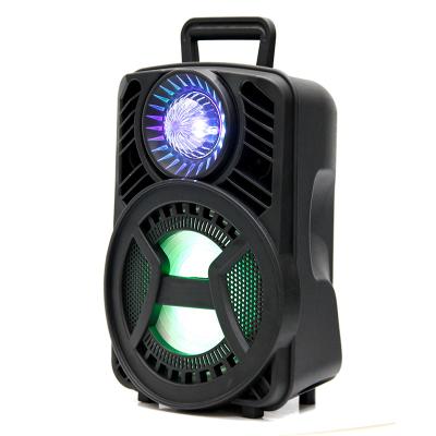 China Amazon Top Selling Disco ALP-805 8 Inch Led Flashing Light Party Speakers 2021 For Smartphone With MIC for sale