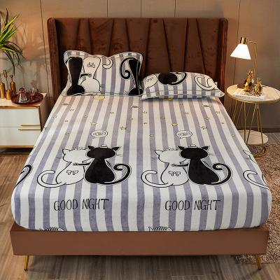 China Wholesale Customized Luxury Twin Comforter Printed Quilted Mattress Cover Soft Cotton Sheet With Zipper for sale