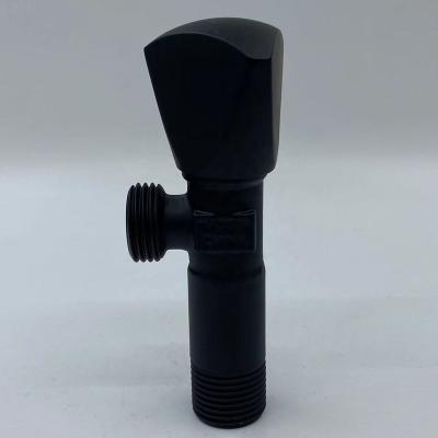 China High Quality Brass Air Control 2 Way Angle Seat Valve Matte Black Water Ball Valve Home Kitchen Factory for sale