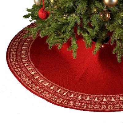 China For Christmas Decoration Indoor Customized Waist Decoration Christmas Snowflake Tree Skirt for sale