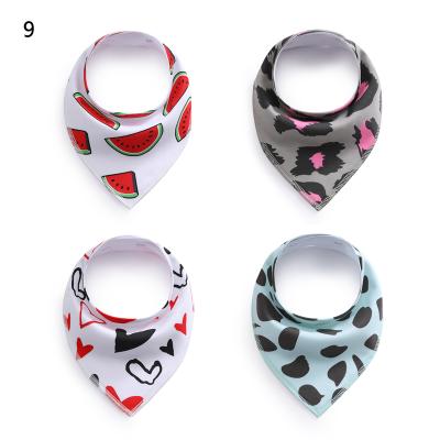 China Best Antibacterial Personalized Baby Cotton Bandana Drool Bib Unisex Baby Bibs for sale