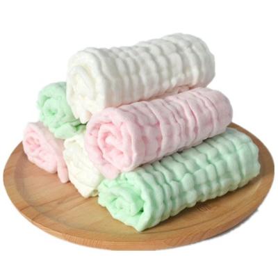 China Baby Muslin Compressed Absorbent Newborn Washcloths 12x12 Inches Baby Cotton Muslin Soft Face Towel for sale