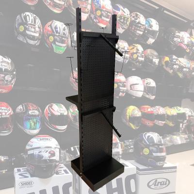 China Advertising Custom Helmet Display Racks Helmet Cube Rack Motorcycle Motorbike Football Safety Bike Helmet Racks for sale