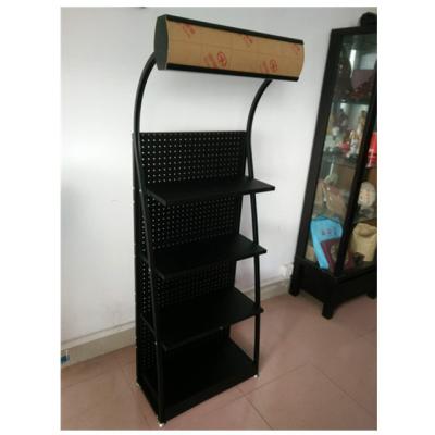 China Wholesale Hot Sale Single Sided Customized Car Engine Oil Metal Display Stand Lube Oil Display Rack Display Rack Item For Storage for sale