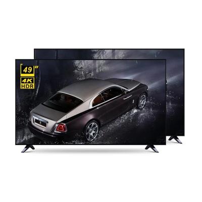 China Cheap drop-resistant narrow screen home/hotel TV/project TV price 49 inch Android television smart home theater 4K HD for sale