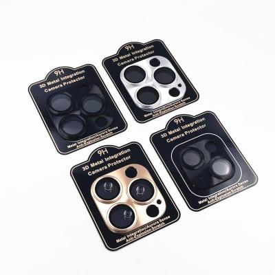 China Hot Sales Easy To Use 3D Metal Amazon Monolithic Lens Film New For Iphone13 9h Temepered Lens Glass Film for sale