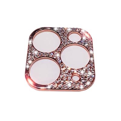 China Fashion Diamond Design Lens Screen Iphone 12 Film Diamond Lens Protector Camera Film Iphone 11 Promax for sale