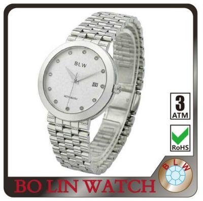 China Automatic Mechanical Alarm Stainless Steel Watch for sale