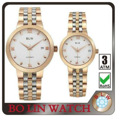 China Automatic Date Stainless Steel Couple Watches, Watches In Pairs, Twin Watches for sale