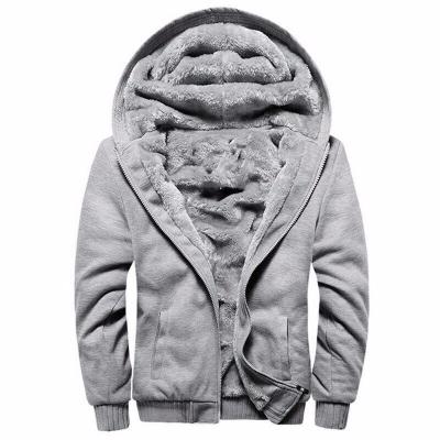 China Wholesale QUICK DRY Long Sleeve Zipper Hoodie Solid Color Casual Warm Coat Plus Size Hoodie for sale