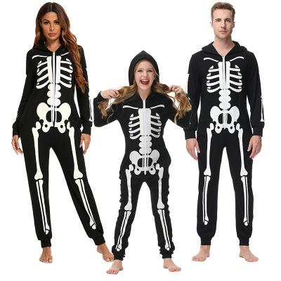 China Home Use Hood Sleepwear Family Halloween Pajamas Comfortable New Winter QUICK DRY Fluorescent Pajamas for sale