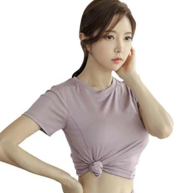 China New Summer T Shirt Breathable Women Fitness Wear Quick Dry Listing Gym Wear Custom Made for sale