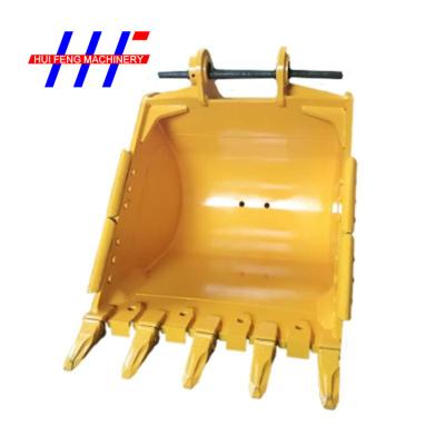 China CNC 1 Cube Heavy Duty Excavator Buckets ISO9001 CNC Backhoe Rock Bucket for sale