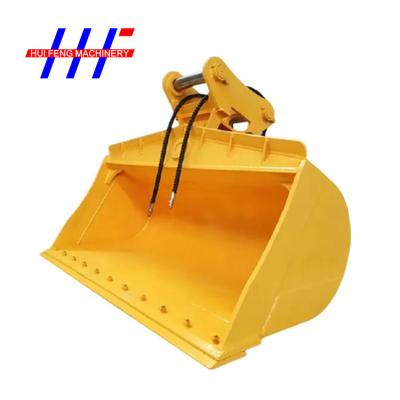 China NM 360 Q355 Excavator Tilt Bucket For Mini Excavator Double Cutting Edges for sale