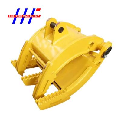 China Timber Stone Excavator Grapple Q345B Mini Excavator Tree Grapple for sale