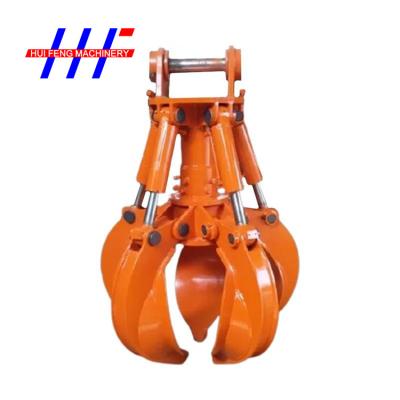 Chine 4 grippage matériel en acier conduit par griffe de peau d'orange de Grapple Q355B d'excavatrice à vendre