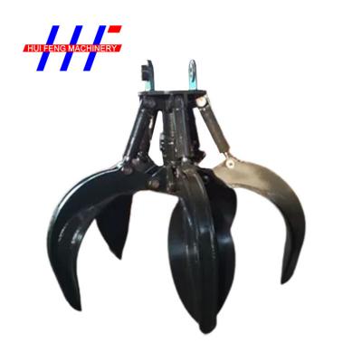 China 50T Waste Steel Rotating Grabs Excavator Q345b Hydraulic Rock Grab for sale