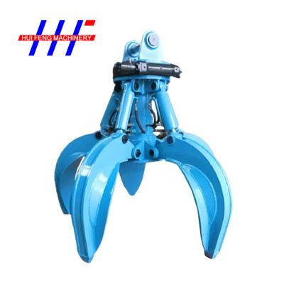 China NM 365 Mini Excavator Rotating Grapple 380kg Rotating Grapple Saw For Excavator for sale