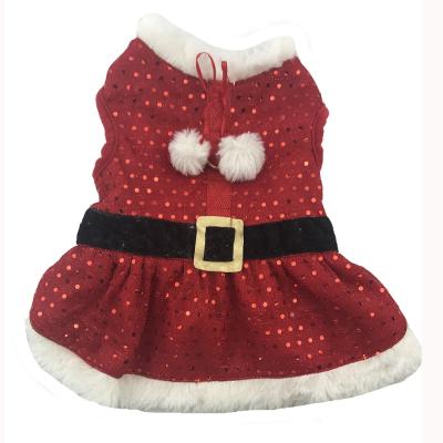 China Viable Pet Clothes Hot Fashion Down Vest Christmas Dress For Pets Dog Fashion Cat Dress Pet Clothes for sale