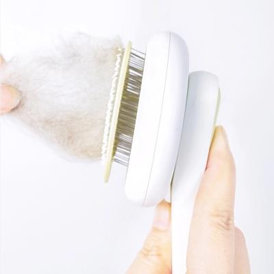 China Sustainable Pet Comb Stainless Steel Pet Hair Comb Pet Grooming Comb for sale