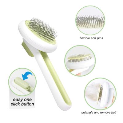 China Sustainable Pet Grooming Comb Pet Bursh Stainless Steel Pet Comb for sale