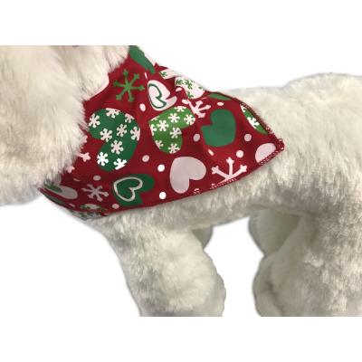 China Cotton Fabric Sustainable Christmas Printed Bandana Dog Mouth Towel Pet Bandanas for sale