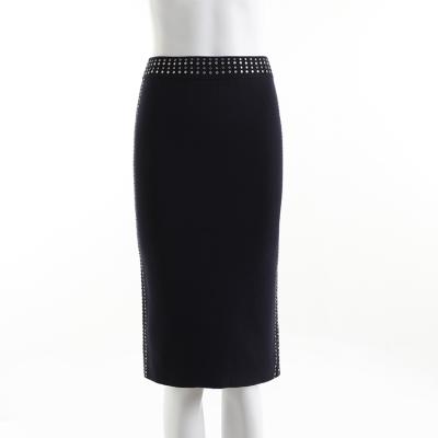 China Women Plus Size Office Bodycon Pencil Skirt Black Elegant Wrap Skirt 2021Modern for sale