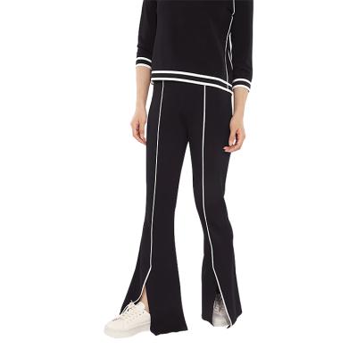 China high quality Anti-wrinkle black loose waist knitted casual pants plus size pants for sale