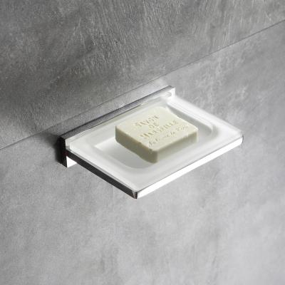 China Eco - Friendly Bath Accessories Wall Soap Holder Bathroom Set Brass Automatic Drain for sale