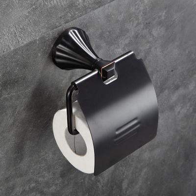 China Durable Wall Mounted Toilet Paper Roll Holder Metal Luxury Hotel Roll Waterproof Paper Holder for sale