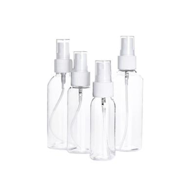 China All Small PET Round Shape Transparent Squeeze Pump Plastic Bottle for sale