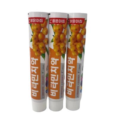 China 80g Aluminum Plastic Compound Empty Soft Cosmetic Tubes Aluminum Plastic Toothpaste Tube With Screw Cap for sale