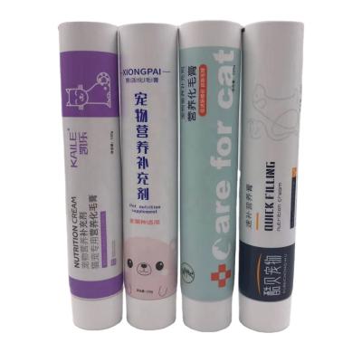 China 120g Food Grade Pet Food Grade Tube Packaging Manufacture Empty Aluminum Squeezbale Tube for sale