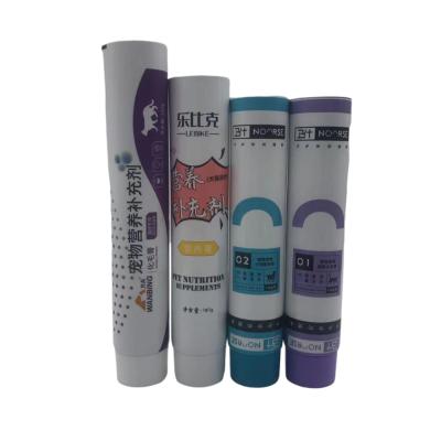 China Custom Food Tube Fancy Logo Printed Cosmetics Safe Packing Tube Food Tube Packaging for sale