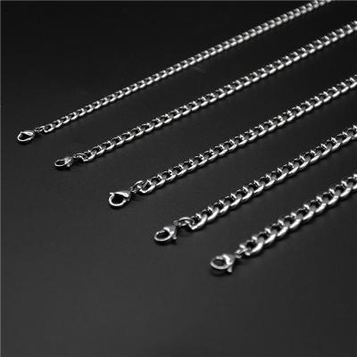 China Factory Punk Stainless Steel Chain Necklace For Men Limit Cuban Solid Metal Hip Hop Jewelry Tennis Necklace for sale