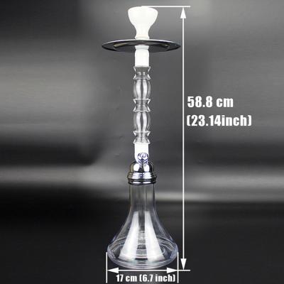 China Grinderstar DG-03 Handmade Single Hose Smoking Narguile LED Acrylic Glass Shisha Hookah for sale