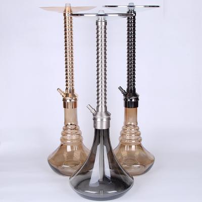 China 2020 New Design Hot Sale Glass Hookah Shisha Handmade Stainless Steel Single Hose And Hookah Accessories for sale