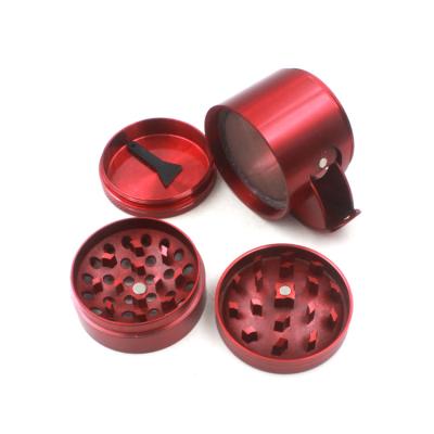 China 4 Layer Commercial Herb Free Sample Grinder Accessories Zinc Herb Grinder for sale