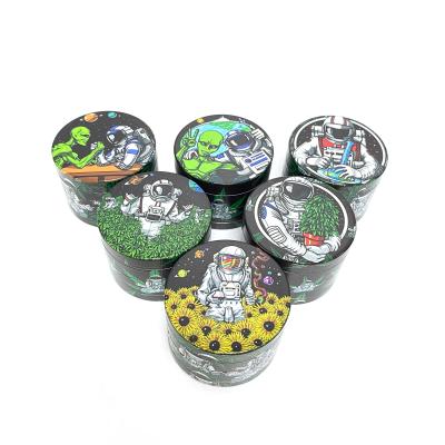 China Smoking Herbal Tobacco Metal Zinc Alloy Grinder Accessories Tobacco Grinder Grinders 4 Layers Dry Herb Grinder for sale